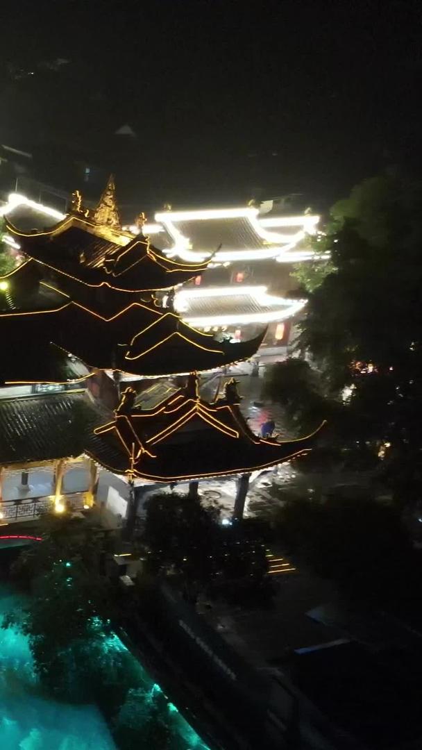 都江堰兖江南桥夜景航拍视频的预览图