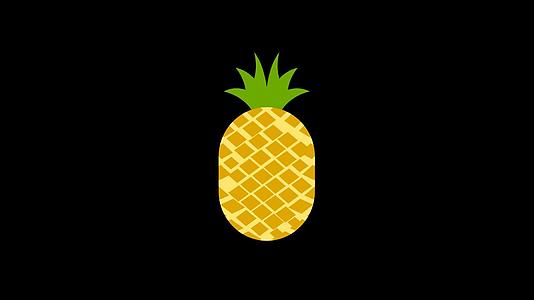 mg动态菠萝水果食物视频素材视频的预览图