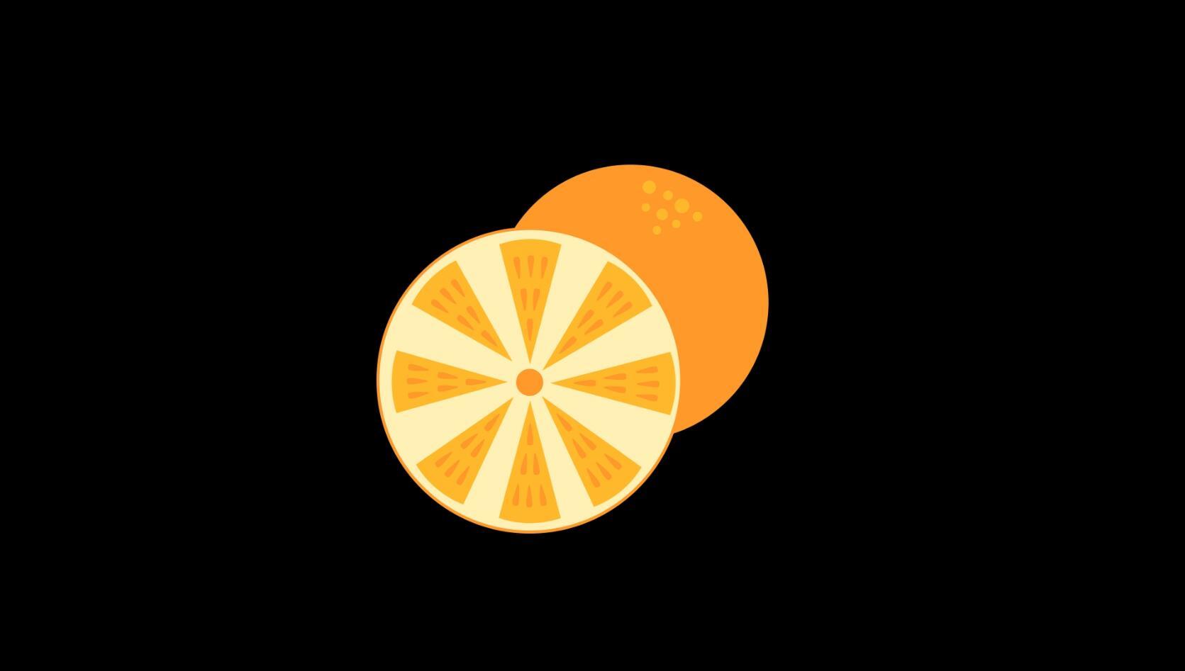 mg动态橙子水果食物视频素材视频的预览图