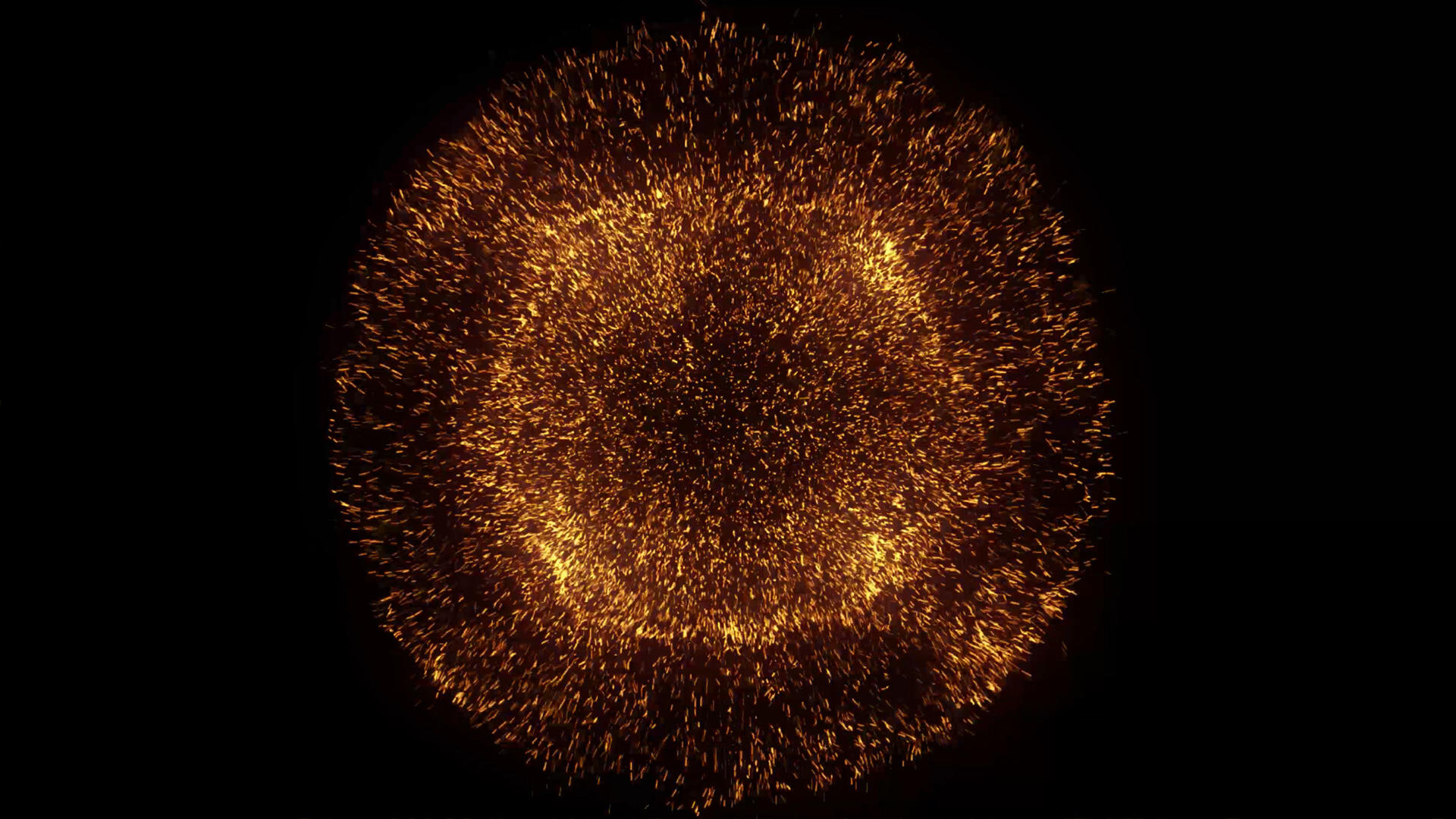 4K光线撞击金色粒子爆炸带透明度视频的预览图