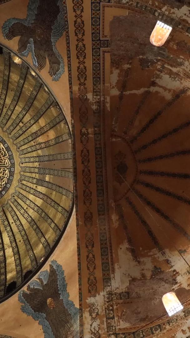 圣索菲亚大教堂的伊斯坦布尔著名景点内部视频集合视频的预览图