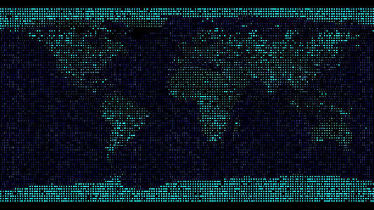 科技风格世界地图视频的预览图