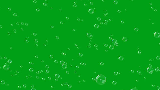 4K上升的气泡绿屏素材视频的预览图