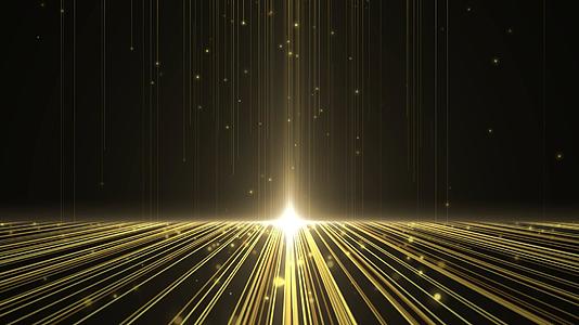 动态舞台背景金色粒子光线视频元素视频的预览图