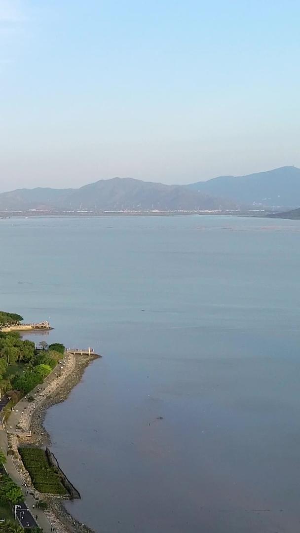 深圳南山区滨海大道航拍视频的预览图