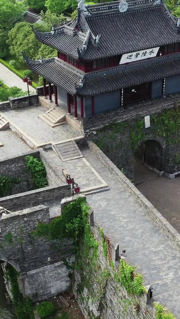 苏州名胜古迹航拍盘门景区视频的预览图