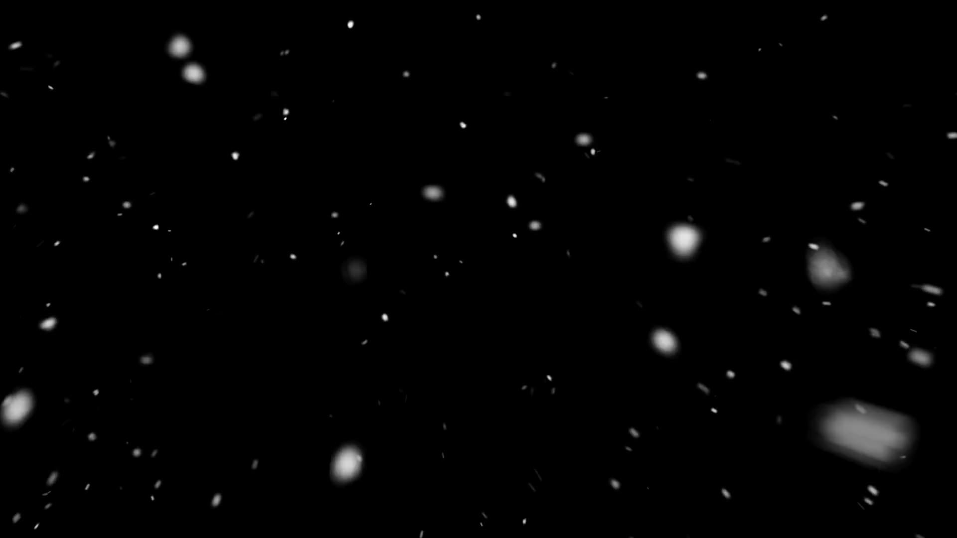 透明通道逼真的雪花素材视频的预览图