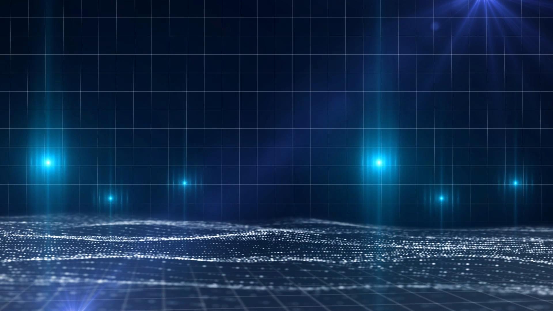 科技感光效蓝色背景视频素材视频的预览图