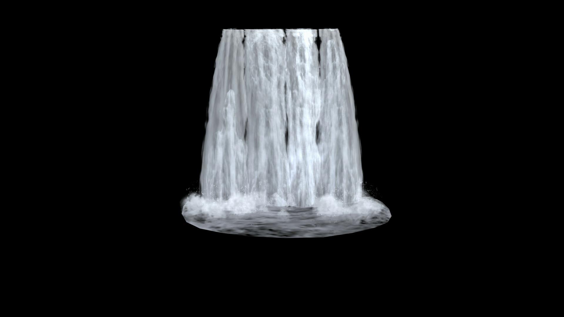 三维瀑布动画视频的预览图