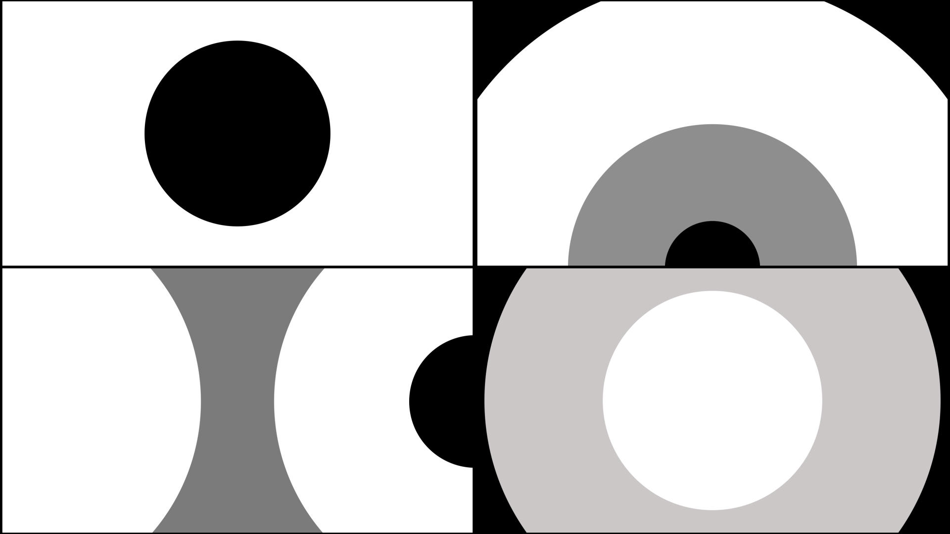 一组黑白圆形遮罩转场视频的预览图