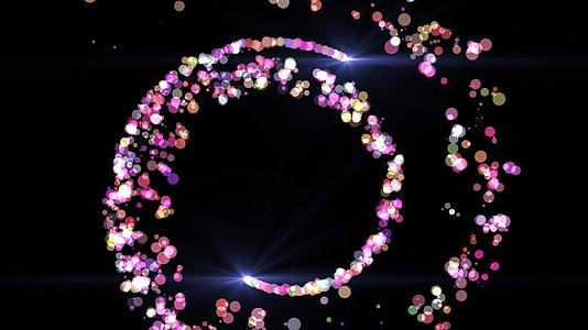 彩色粒子旋转透明背景视频元素视频的预览图