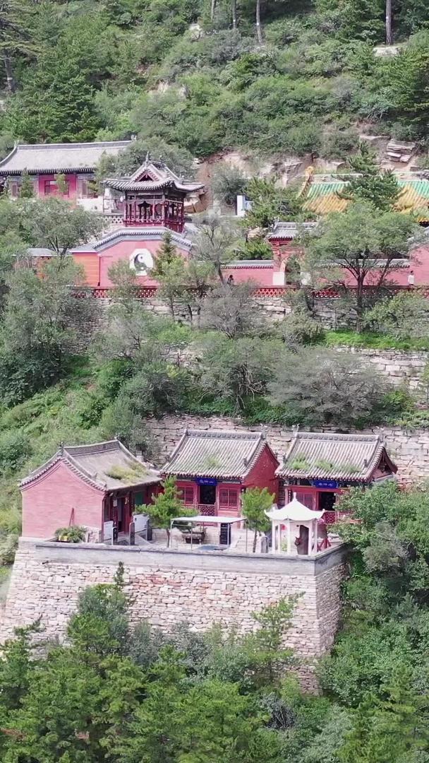 古老的恒山寺庙建筑视频的预览图
