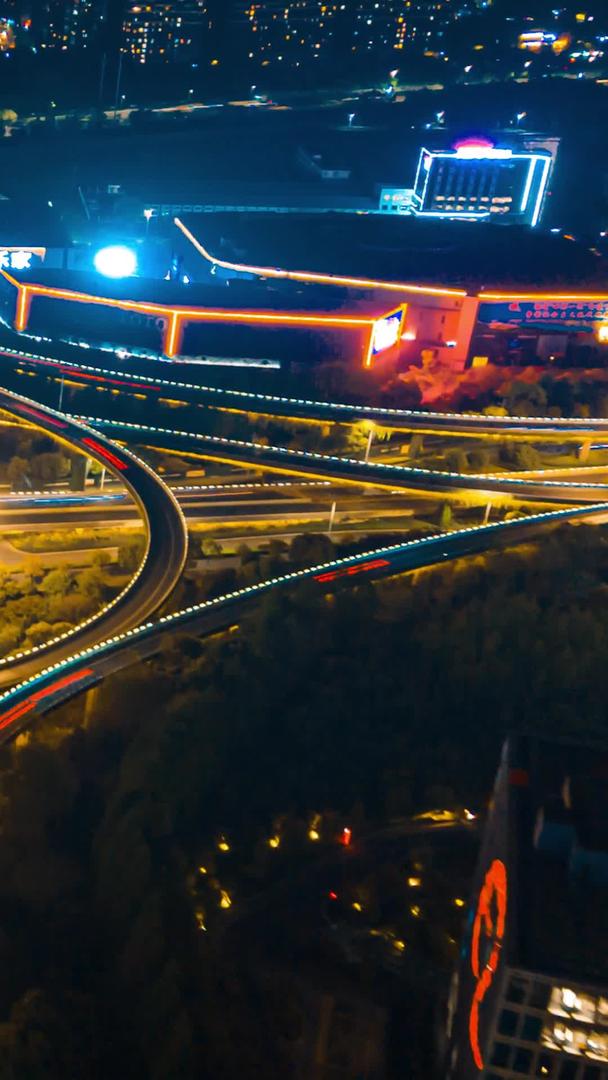 航拍延时杭州复兴大桥城市车流视频的预览图