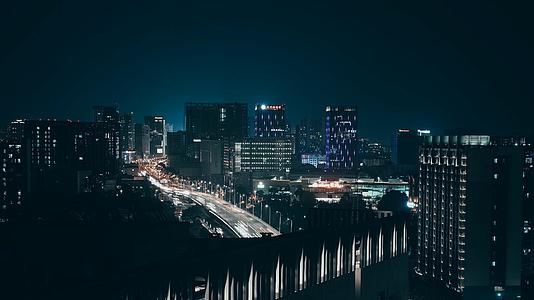 8K河定桥城市夜景车流视频的预览图