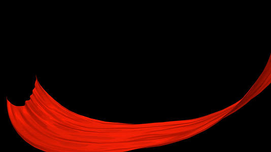 红色绸子转场高清视频素材视频的预览图