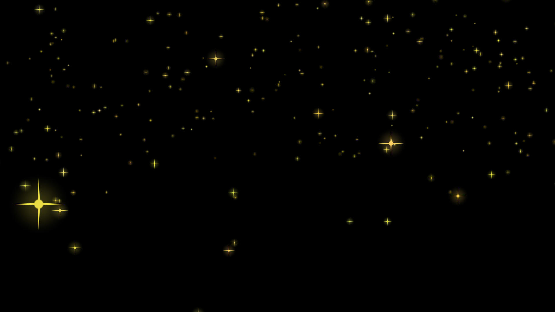 4k金色闪烁星空带透明通道视频的预览图