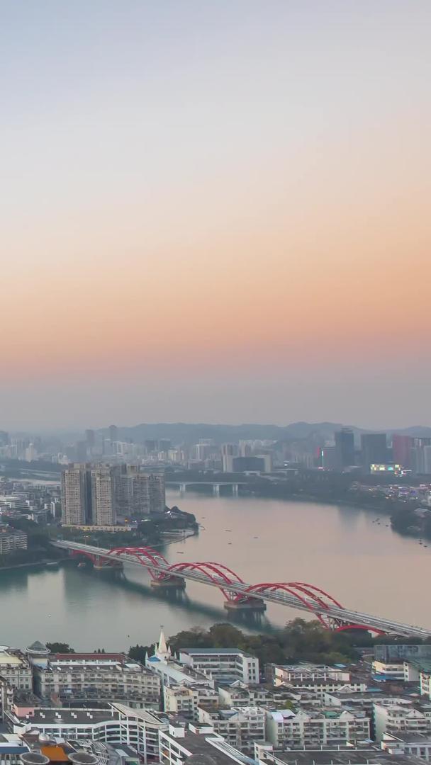 日夜夜夜广西柳江大气城市视频的预览图