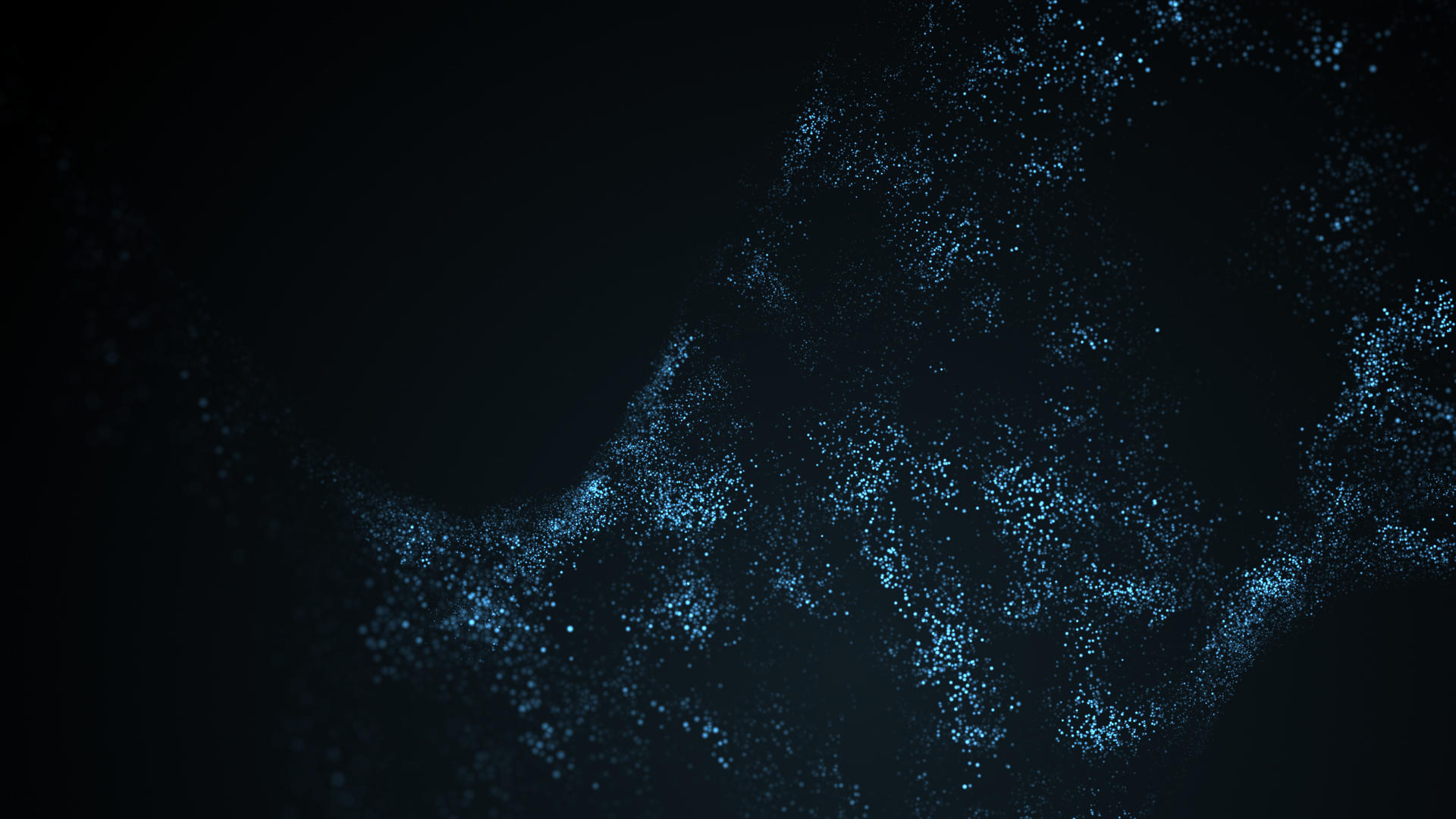 蓝色空间粒子飞舞背景视频的预览图
