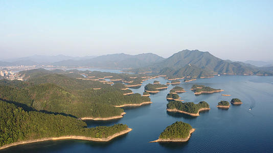 浙江杭州千岛湖5A景区风景名胜视频的预览图