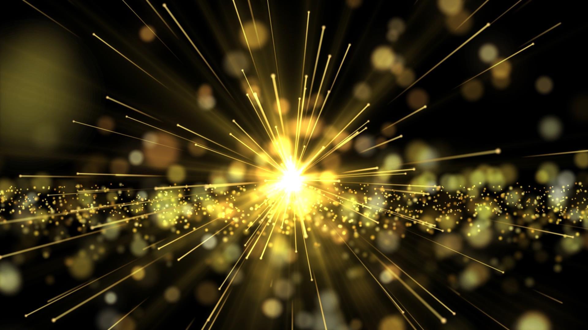 动态唯美金色粒子散发透明背景视频元素视频的预览图