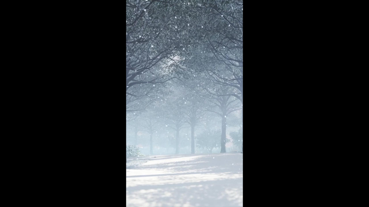唯美冬天下雪背景视频的预览图