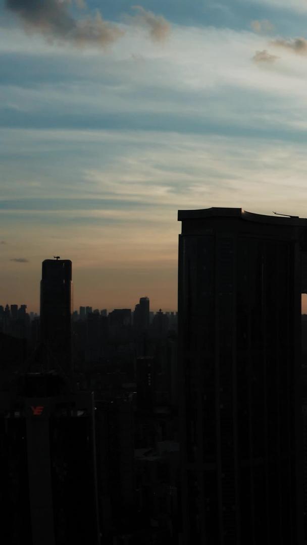 广州中石化大厦夕阳视频的预览图