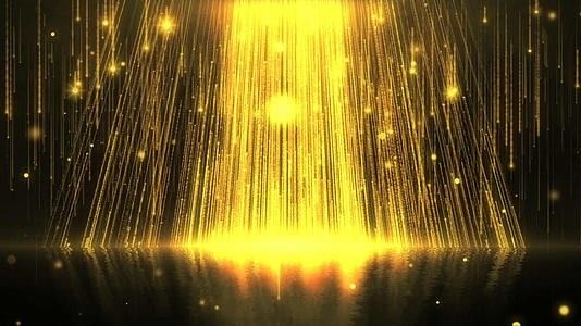 唯美大气的金色粒子视频素材视频的预览图