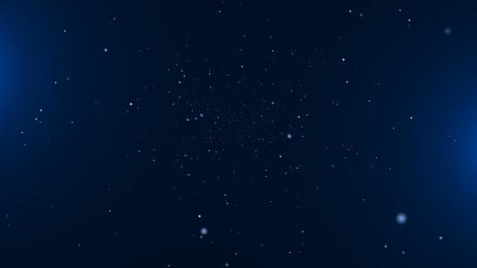 蓝色科技星空粒子背景元素视频的预览图