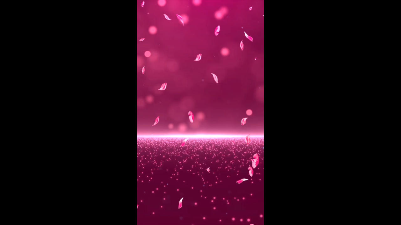 粉色温馨花瓣粒子背景视频的预览图
