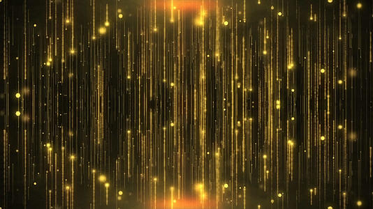 唯美的金色粒子背景视频素材视频的预览图