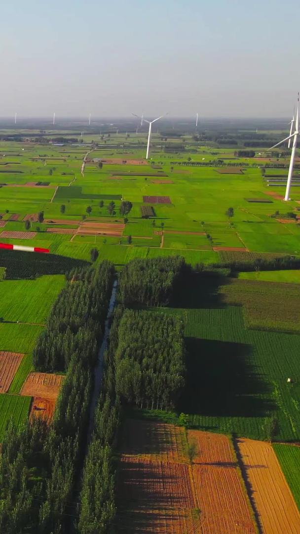 现代农业风车风力发电视频的预览图