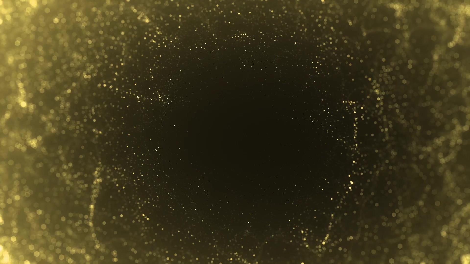 震撼金色粒子背景视频的预览图