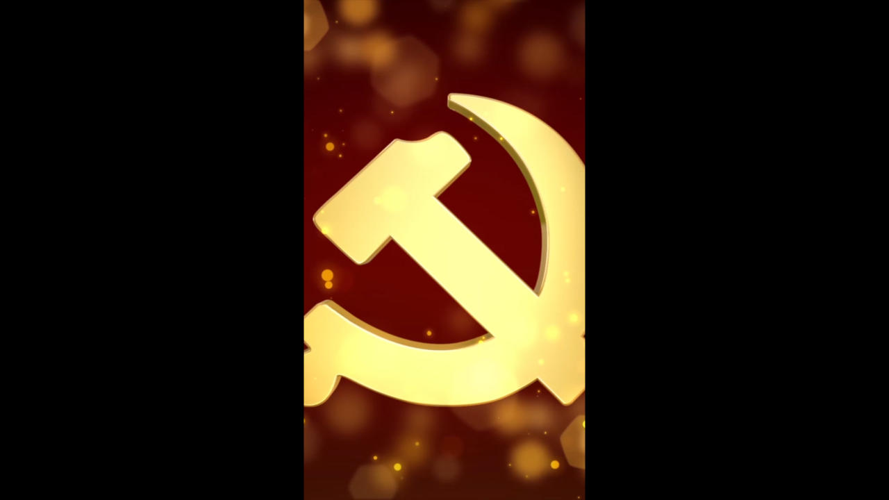 金色党政粒子背景视频的预览图