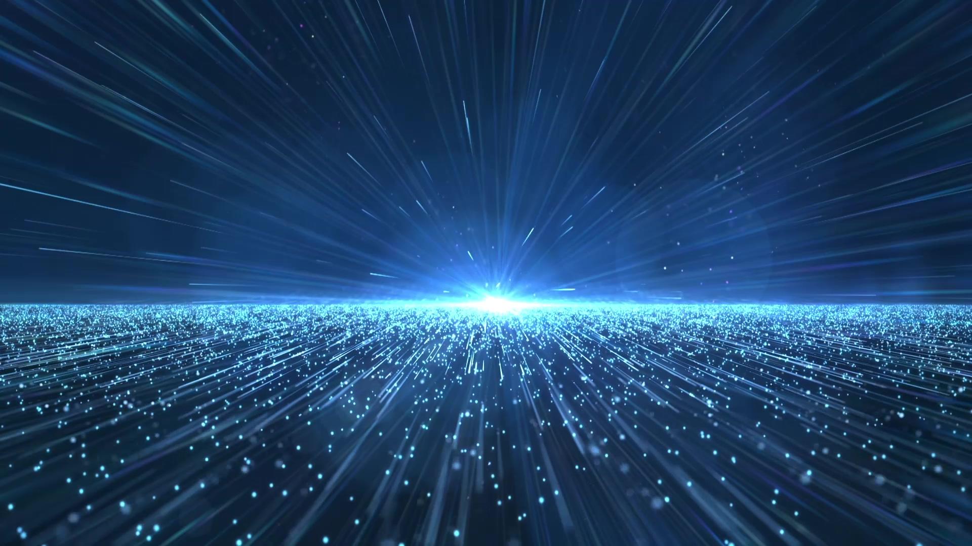 科技粒子光线背景视频的预览图