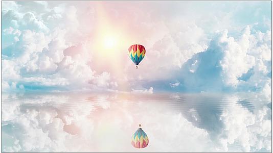 热气球唯美背景视频的预览图