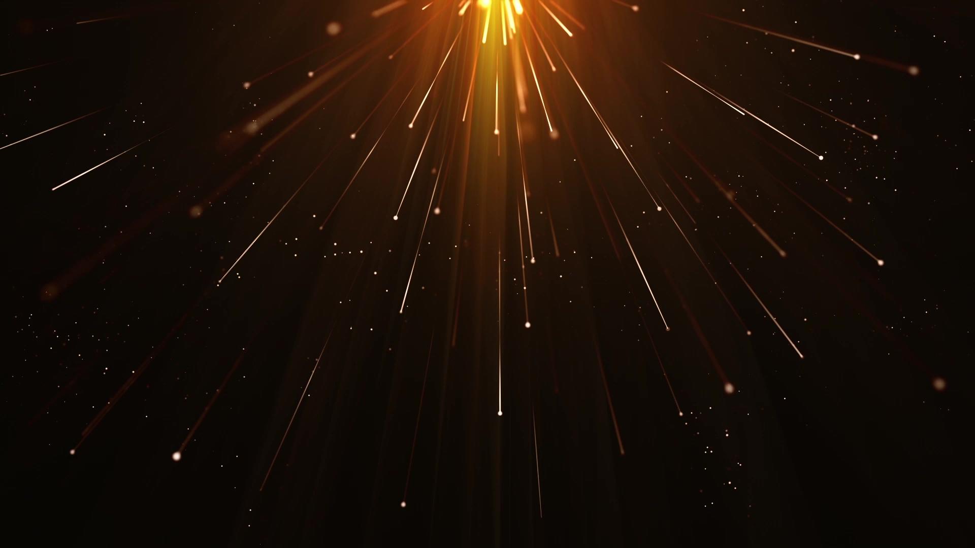 金色粒子光线射线年会视频的预览图