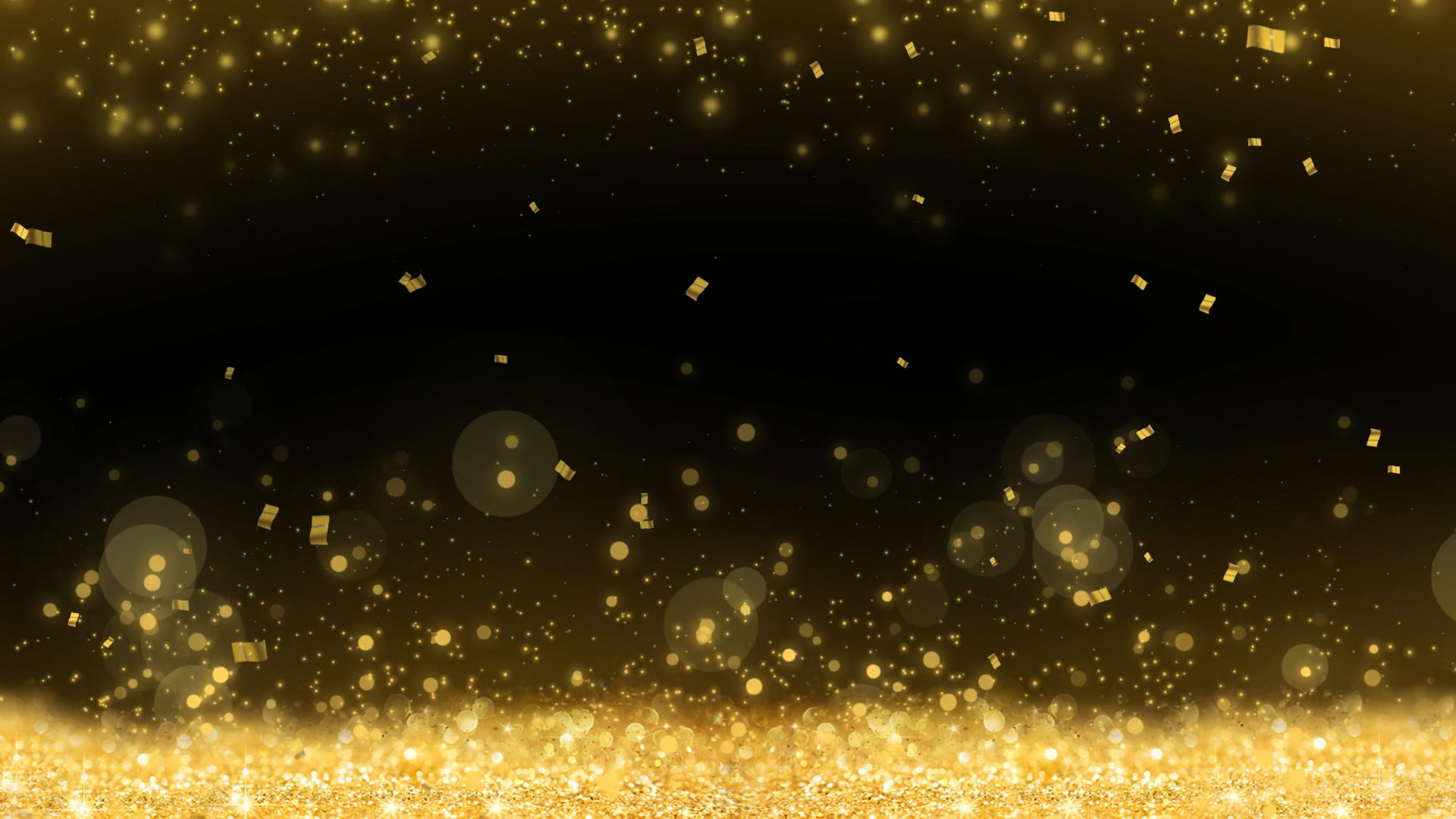 大气金色粒子背景视频的预览图