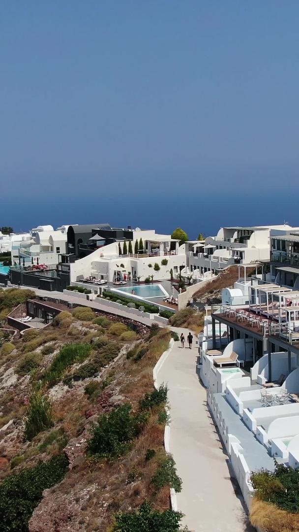 希腊爱琴海度假海岛无人机航拍视频的预览图