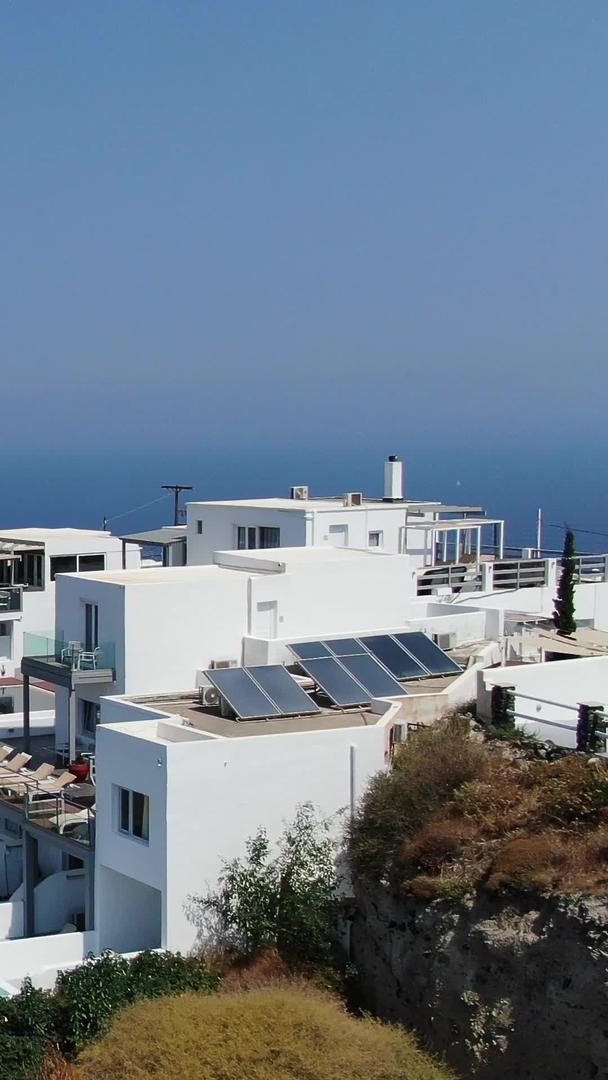 希腊爱琴海度假海岛无人机航拍视频的预览图