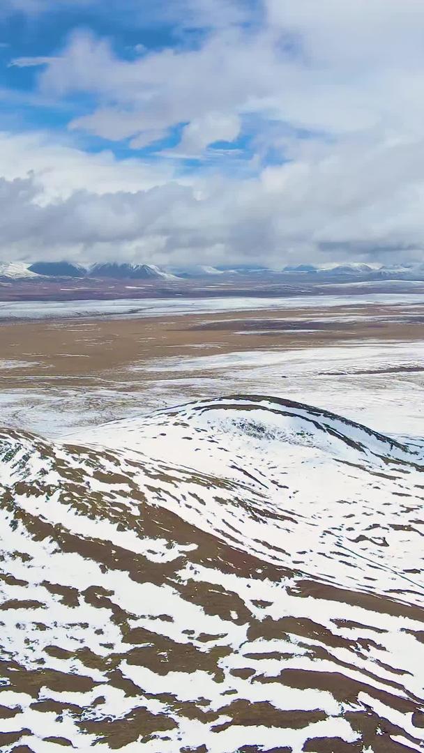 世界航拍屋脊青藏高原雪山视频的预览图