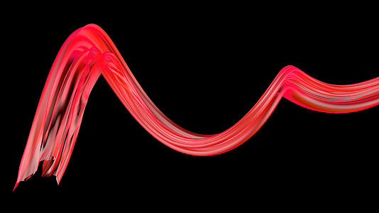 绸缎红丝绸红飘带飞舞视频的预览图