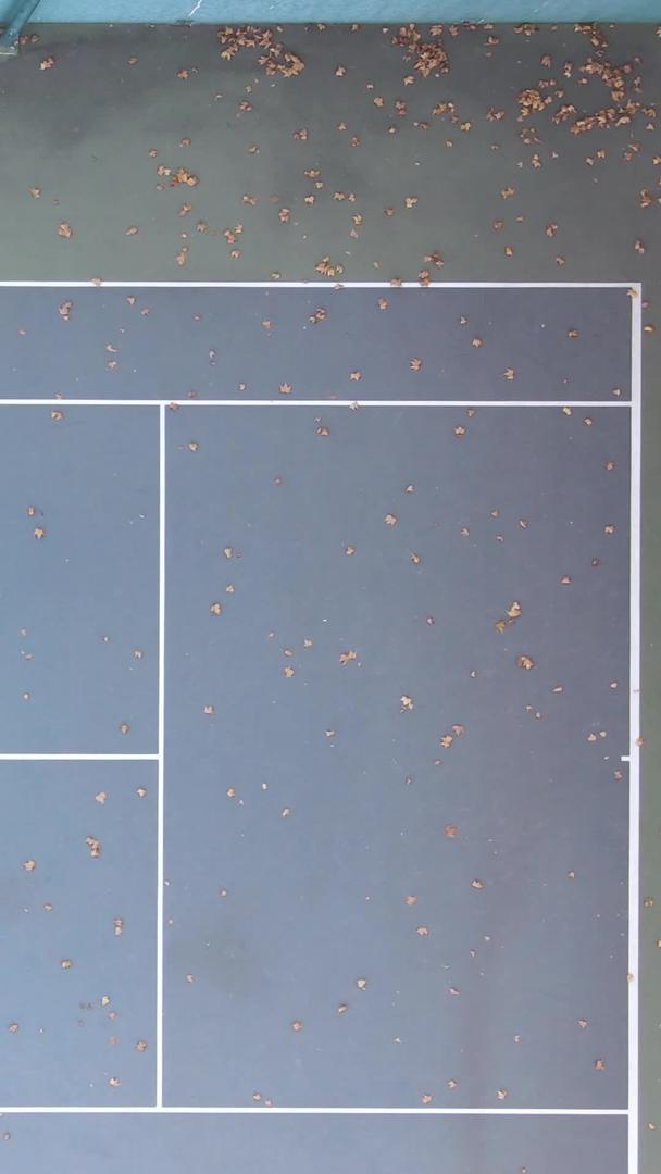 在校园网球场上打网球运动健身减肥素材视频的预览图