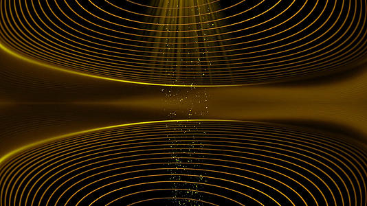 金色唯美粒子线条视频的预览图