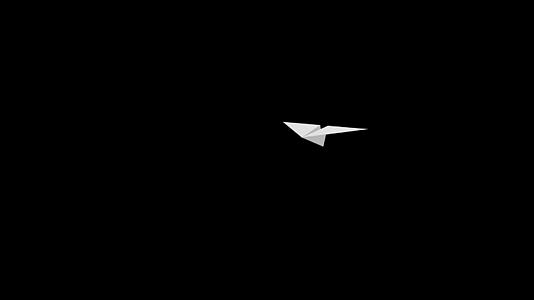 纸飞机透明通道4K视频的预览图