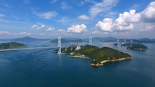 航拍日本跨海桥梁视频的预览图