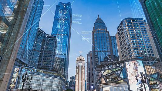 震撼科技5G城市模板视频的预览图