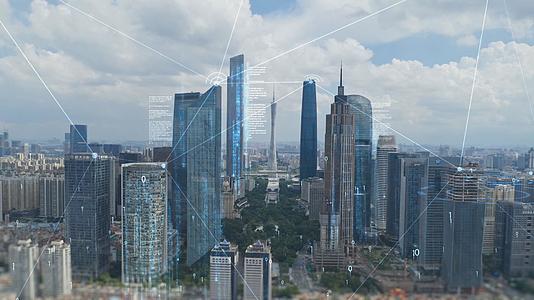 大气科技城市互联网5G数据模板视频的预览图