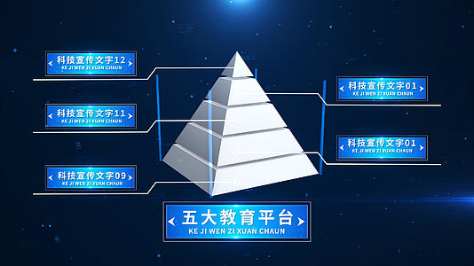 科技金字塔数据宣传PR模板视频的预览图