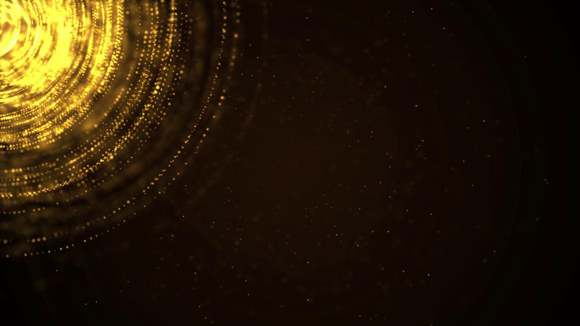 金色粒子背景视频视频的预览图