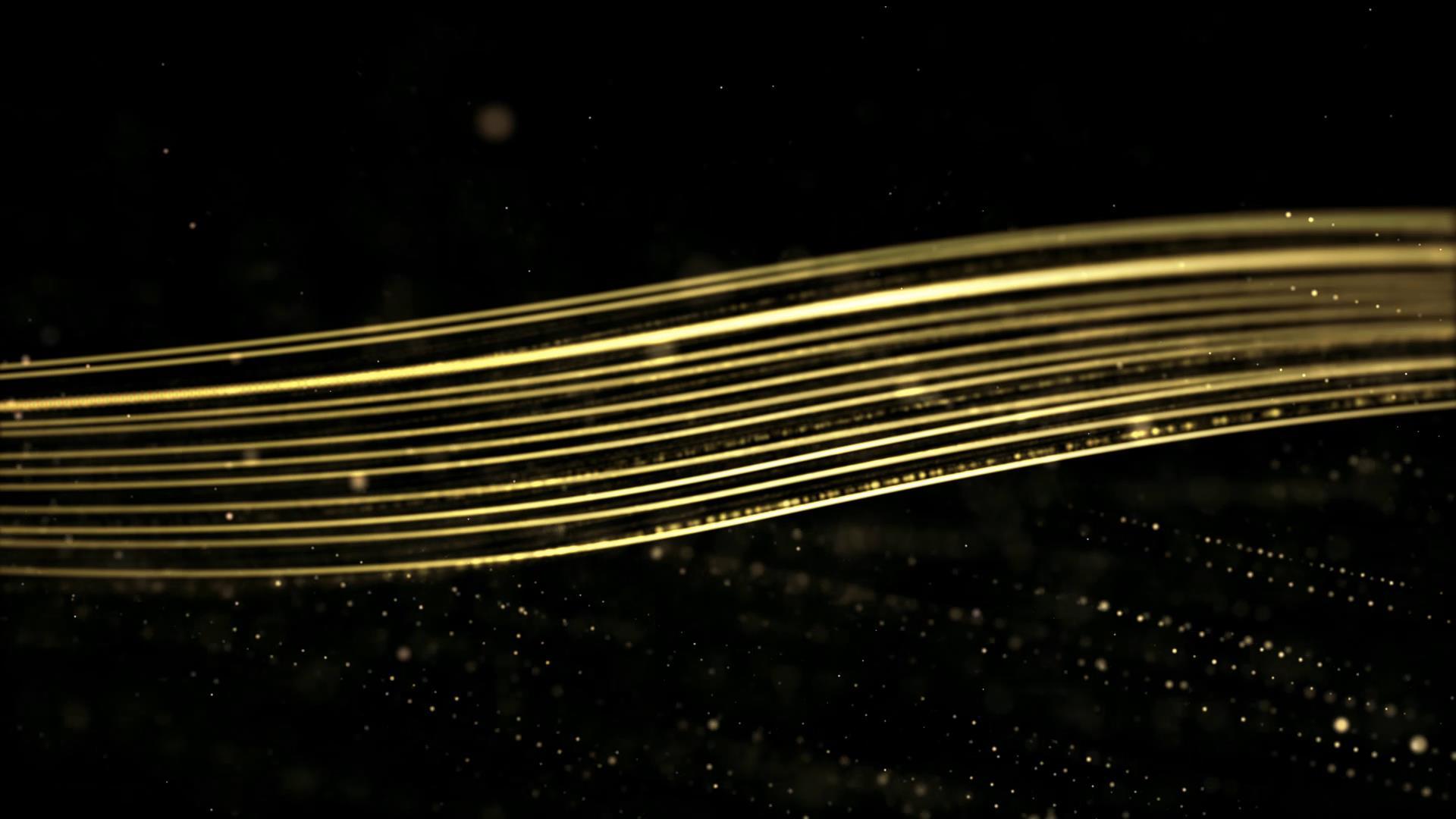 金色唯美粒子背景视频的预览图